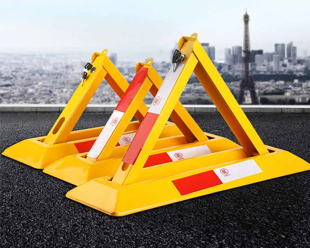 车位锁地锁加厚固定三角停车桩挡车器占位 汽车停车位地锁
