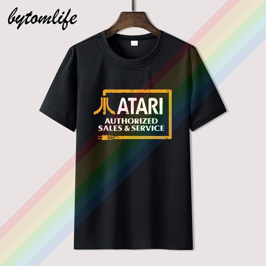 Atari ретро футболка видеоигра консоль 2600 2800 геймер картридж классический логотип
