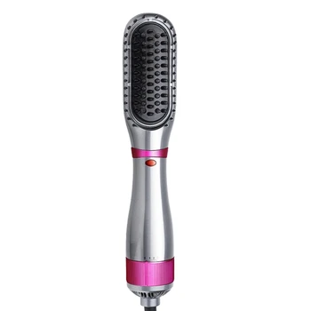 

3 in 1 Ceramic Hair Dryer Curler Straightener Brush Ionic Straightening Brushes
