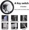 OUIO Black Shower Panel Wall Mounted LED Rainfall Waterfall Shower Head Rain Massage Stainless Steel Bathroom Shower Panel 5