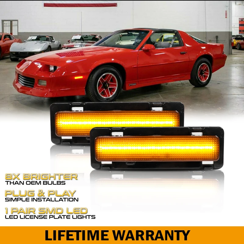 2Pcs LED Front Side Marker Lamp Light OEM For 1985 1986 1987 1988