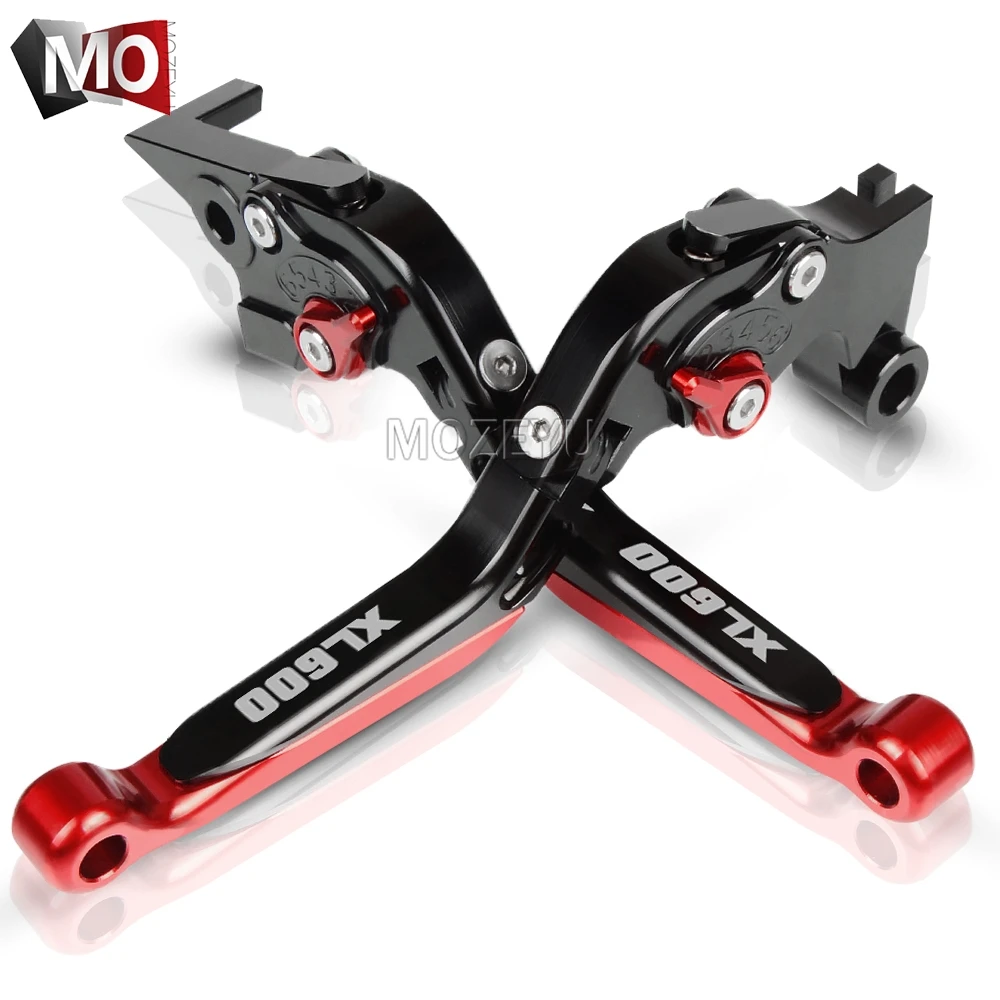 Motorcycle XL600 Brake Clutch Levers For Honda XL600 XL 600 LMF 1985-1986 CNC Adjustable Folding Extendable Brake Clutch Levers - Цвет: Black Red
