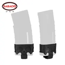 Tactical 5.56 7.62 Mag Assist Magzine Protector Fast Pull Skull Rubber Cage Loop For M4 AK AR15 Shooting Paintball Accessories