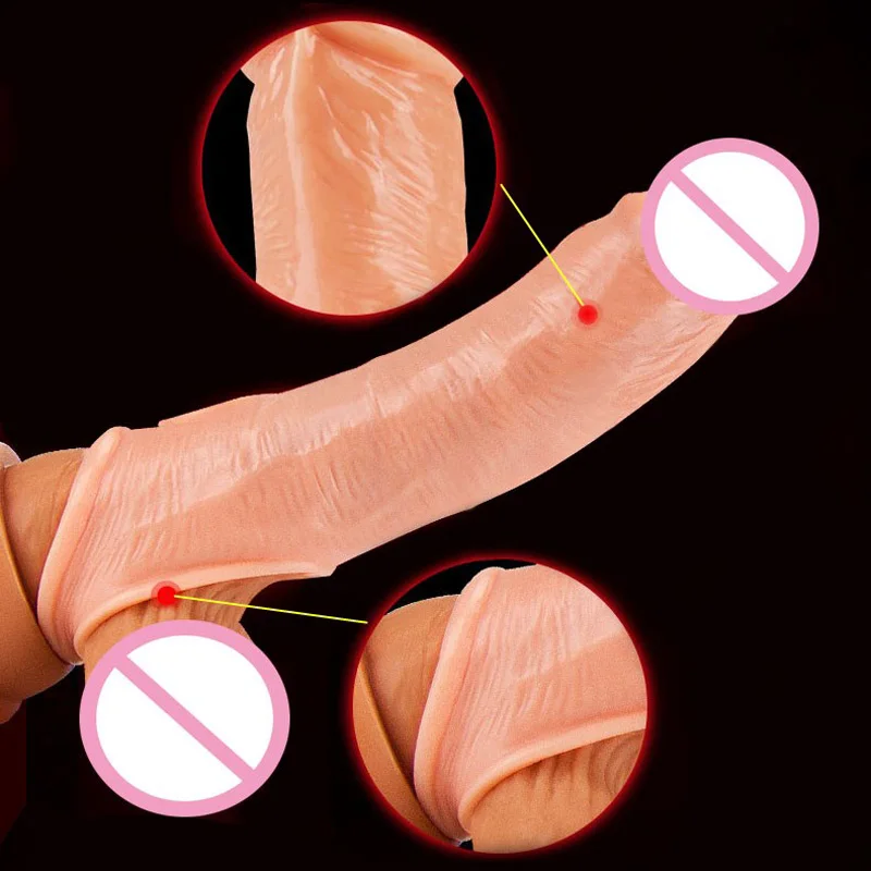 Мягкий удлинитель пениса из ТПЭ прозрачный презерватив для задержки эякуляции