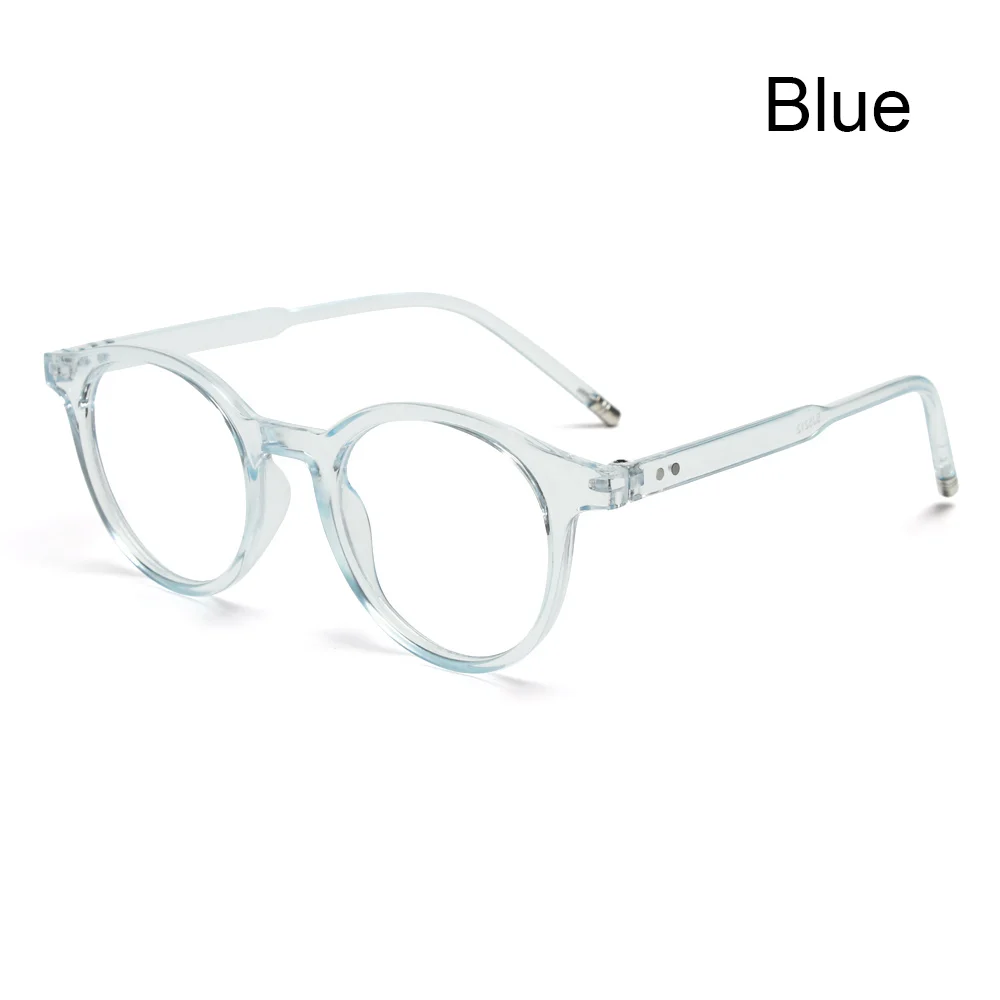 blue blockers 2021 Women Men Retro Round Leopard Lens Glasses Plastic Frame Optical Eyeglass Frame spectacles Eyeglasses Vintage Glasses Frame glasses to protect eyes from screen Blue Light Blocking Glasses