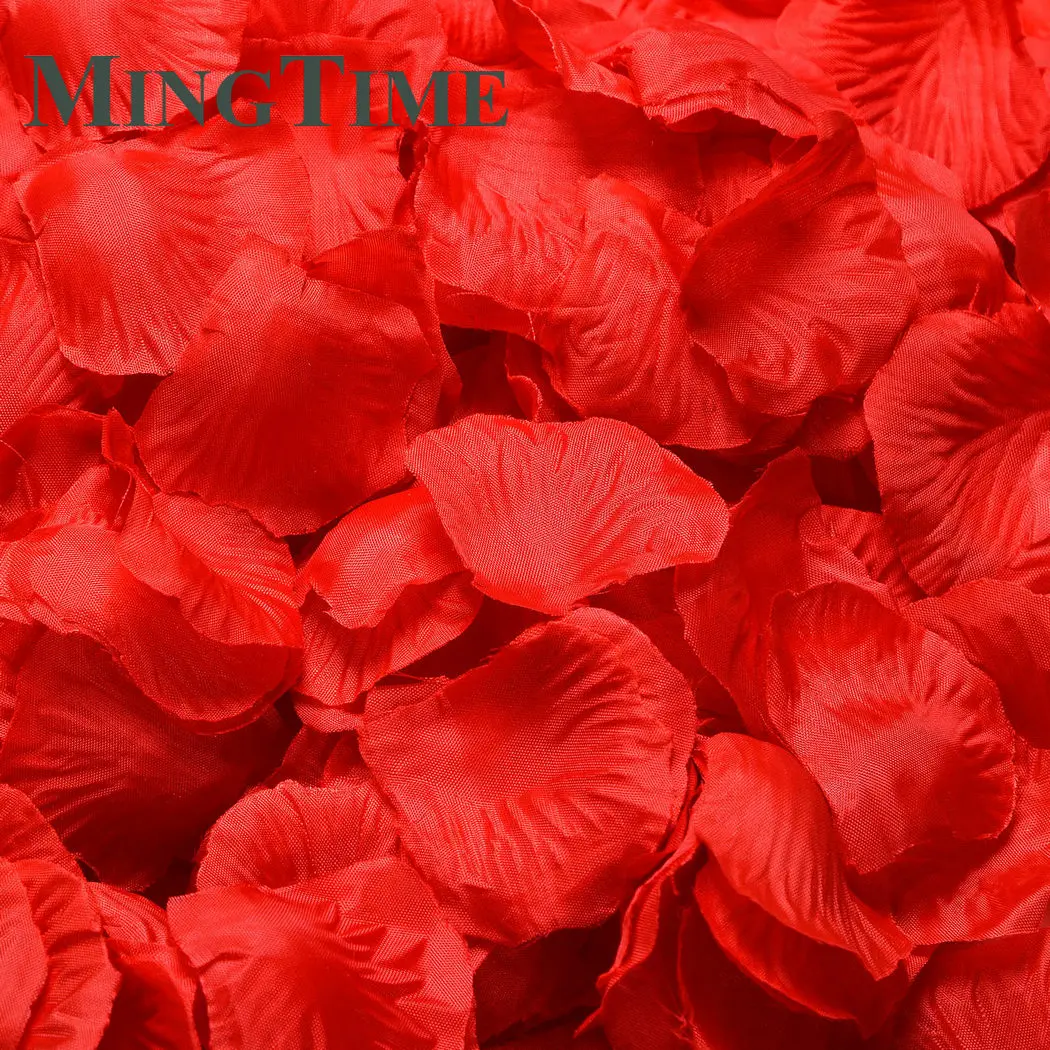 100pcs Colorful Silk Rose Petals - Romantic Table Confetti