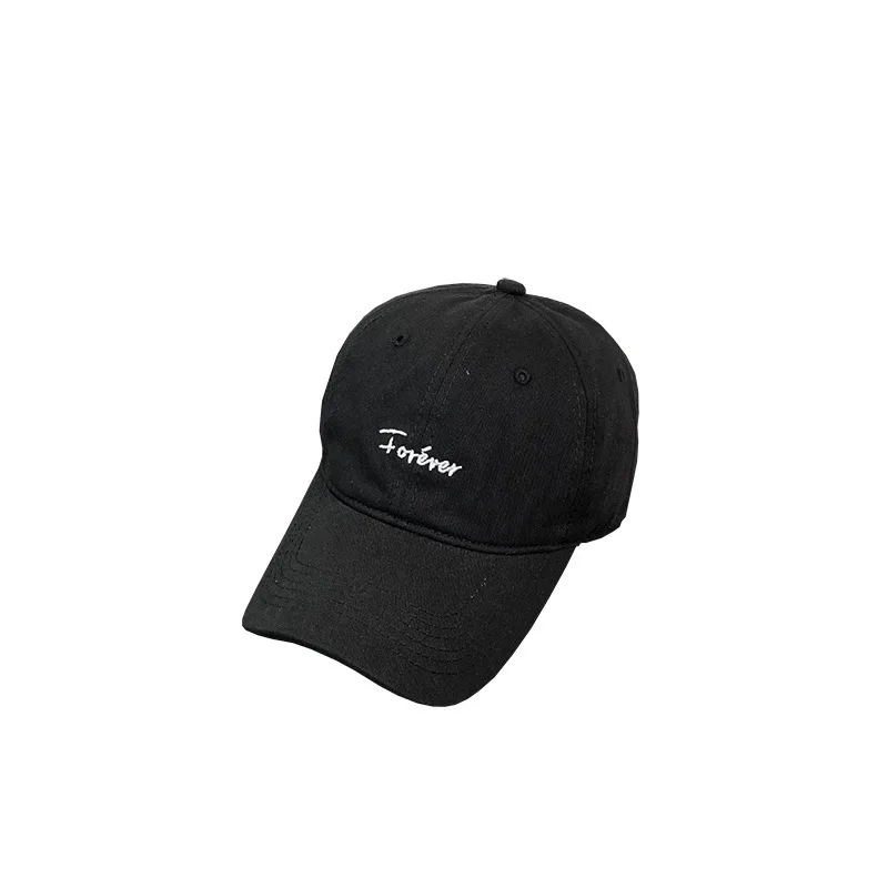 Hat Female Spring and Summer Letter Embroidery Cap Soft Top Casual All-match Curved Brim Baseball Cap Male Sun Hat Tide 5