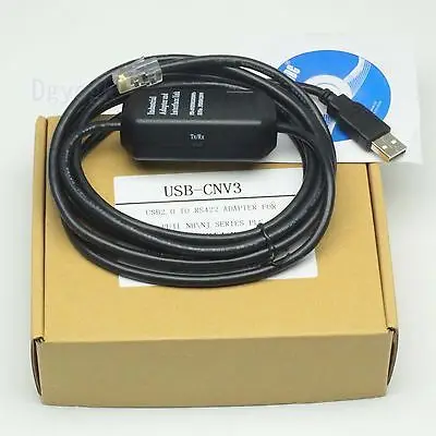 

DHL/EMS 10 Sets USB-CNV3 USBCNV3 Cable USB NN-CNV3 to RS4822 ADAPTER for for FU+JI NB/NJ//NS/NW0 PLC -h2