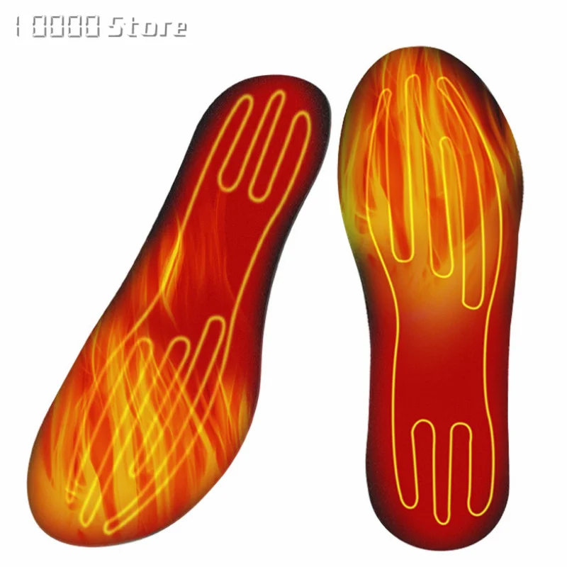 USB Heated Shoe Insoles Feet Warm Sock Pad Mat Electrically Heating Insoles Washable Warm Thermal Unisex