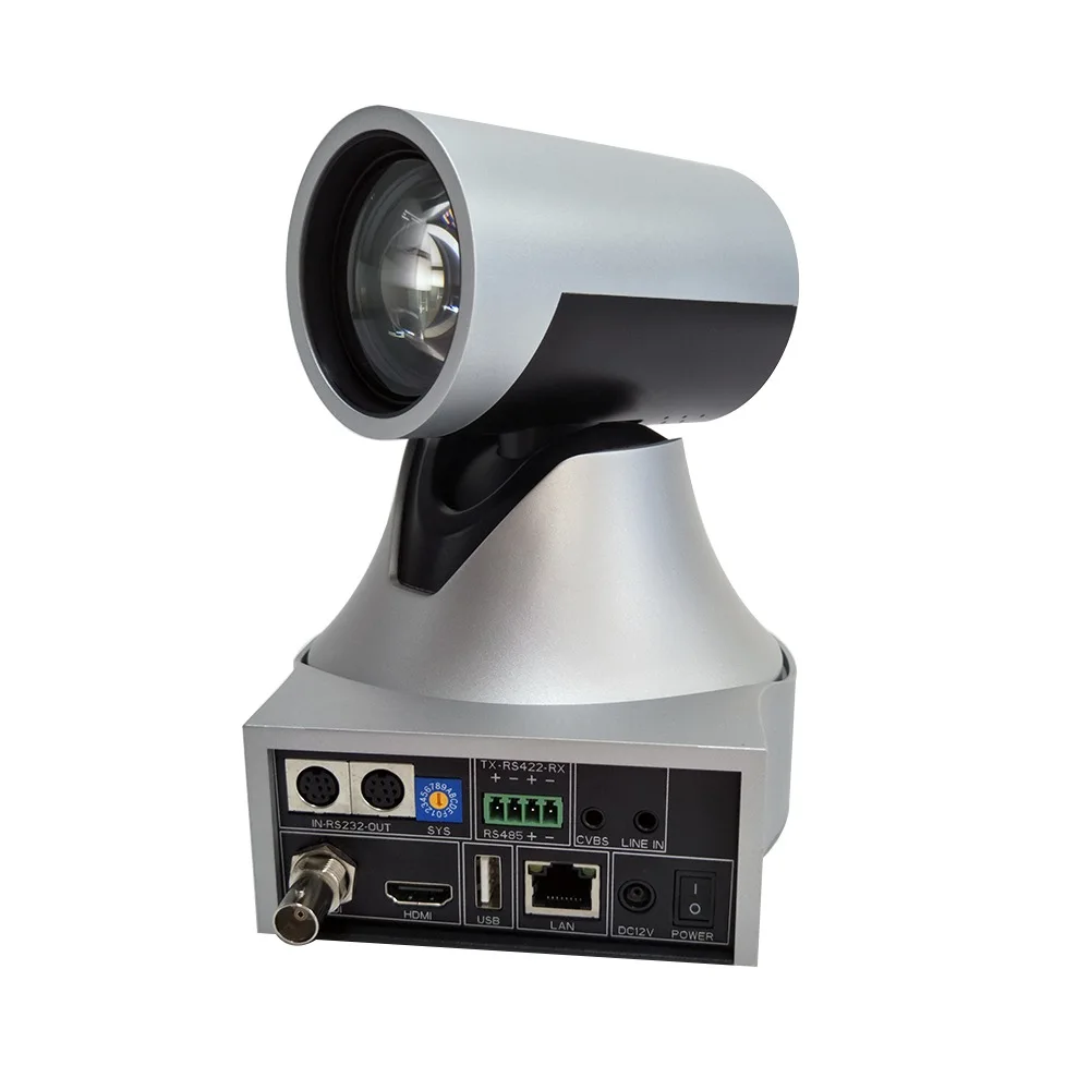 전문 풀 HD 비디오 PTZ IP 카메라 3G-SDI HDMI USB 출력 1080p60 12x 광학 줌 72.5 와이드 뷰 화상 회의 카메라