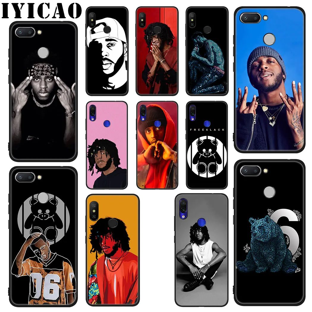 IYICAO Rapper 6lack Soft Case for Xiaomi Redmi 4A 4X 5A 5 Plus K20 6 Pro 6A 7A 8A 7 S2 Go Phone |