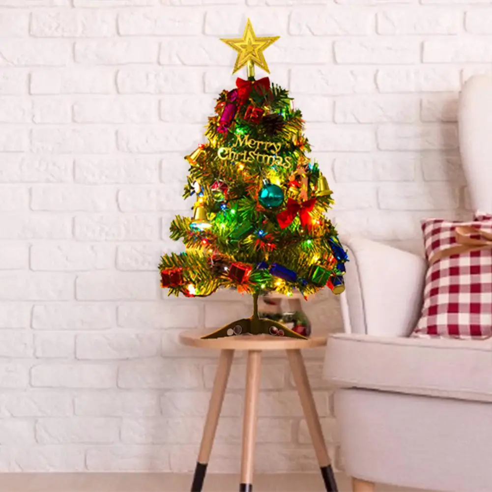 

1pcs Pretty Christmas Tree With String light Pinecone Ornament Decoration Party New Year Xmas Christmas Decoration For Home