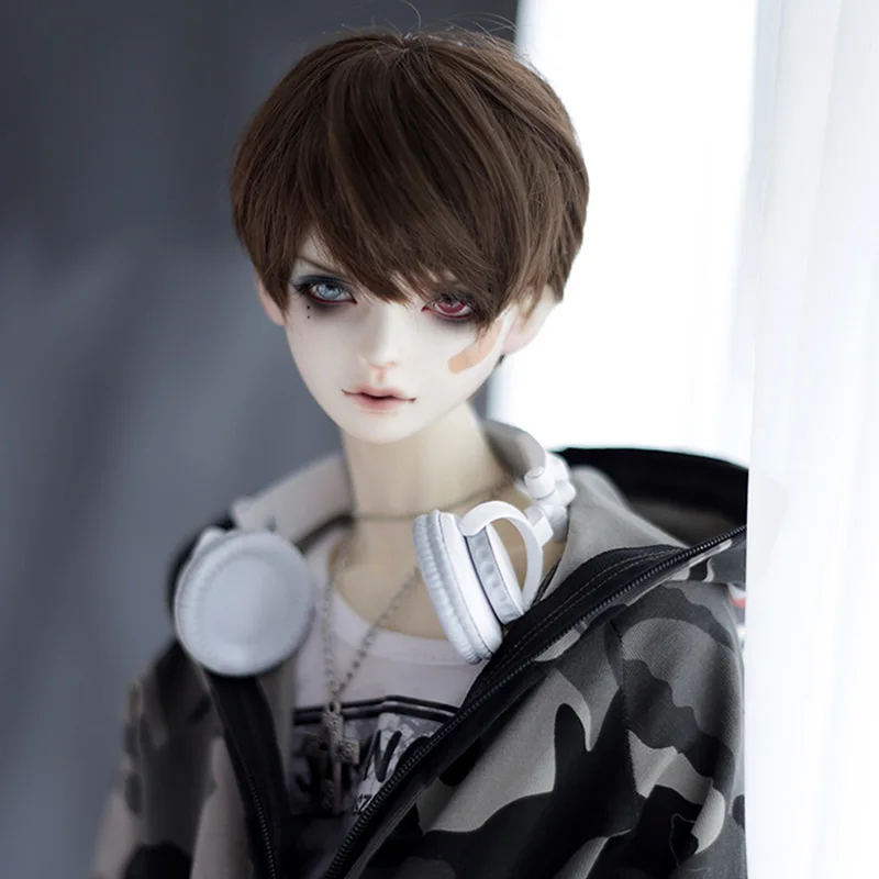 Allaosify Bjd парик SD как мальчик кукла красивый золотой прямой 1/3 1/4 1/6 высокая температура куклы парики bjd волосы - Цвет: 1