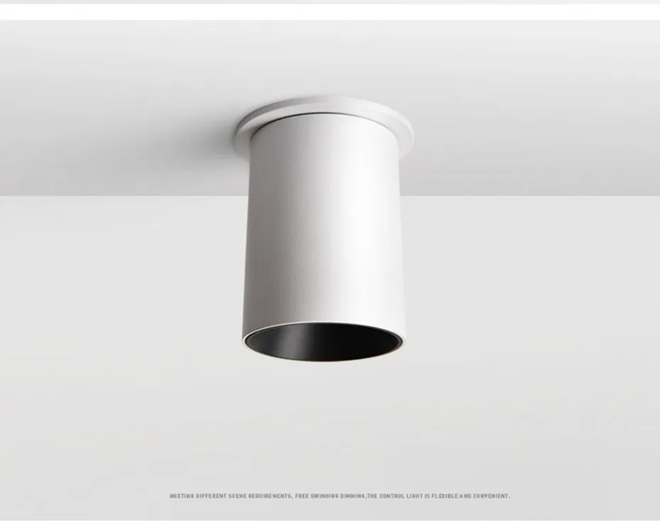 [DBF] 90 складные нишевые лампы для потолка 7 Вт 12 Вт черный/белый корпус 360 градусов вращающийся 3000 K/4000 K/6000 K потолочный точечный светильник