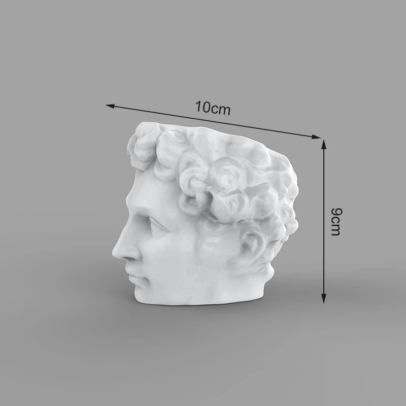 Cement flowerpot silicone mold Concrete art figure plaster flowerpot mold DIY handicraft ornament potted silica gel mould