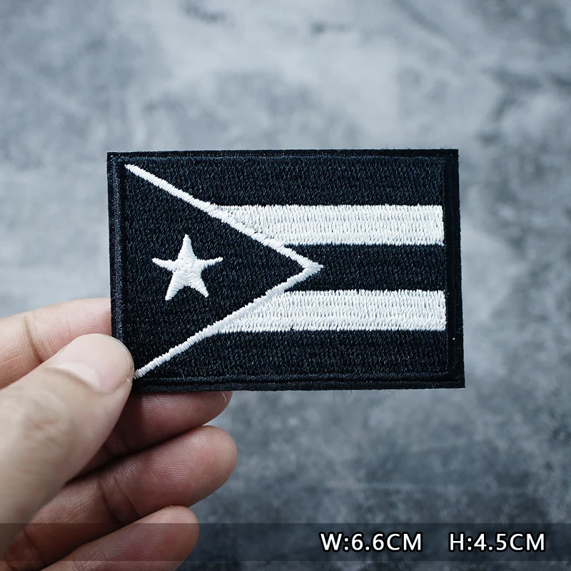 National Flag Patches Embroidery For T-Shirt Iron On Appliques Clothes Jeans Stickers Badges Country The Stars And Stripes