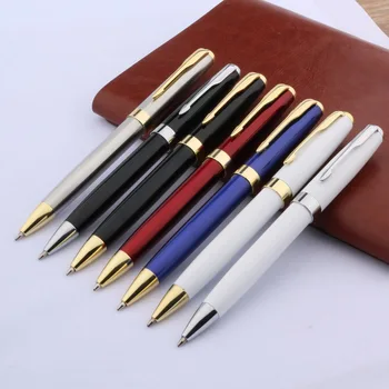 

2020 New Luxury Metal 388 BALLPOINT PEN RED COLOR TWIST Stationery Student Office School Supplies Ink Pens For Writing