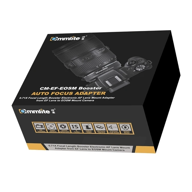 Commlite EF-EOSM Booster Lens Adapter 0.71x Commlite EF-EOSM Booster Lens Adapter 0.71x