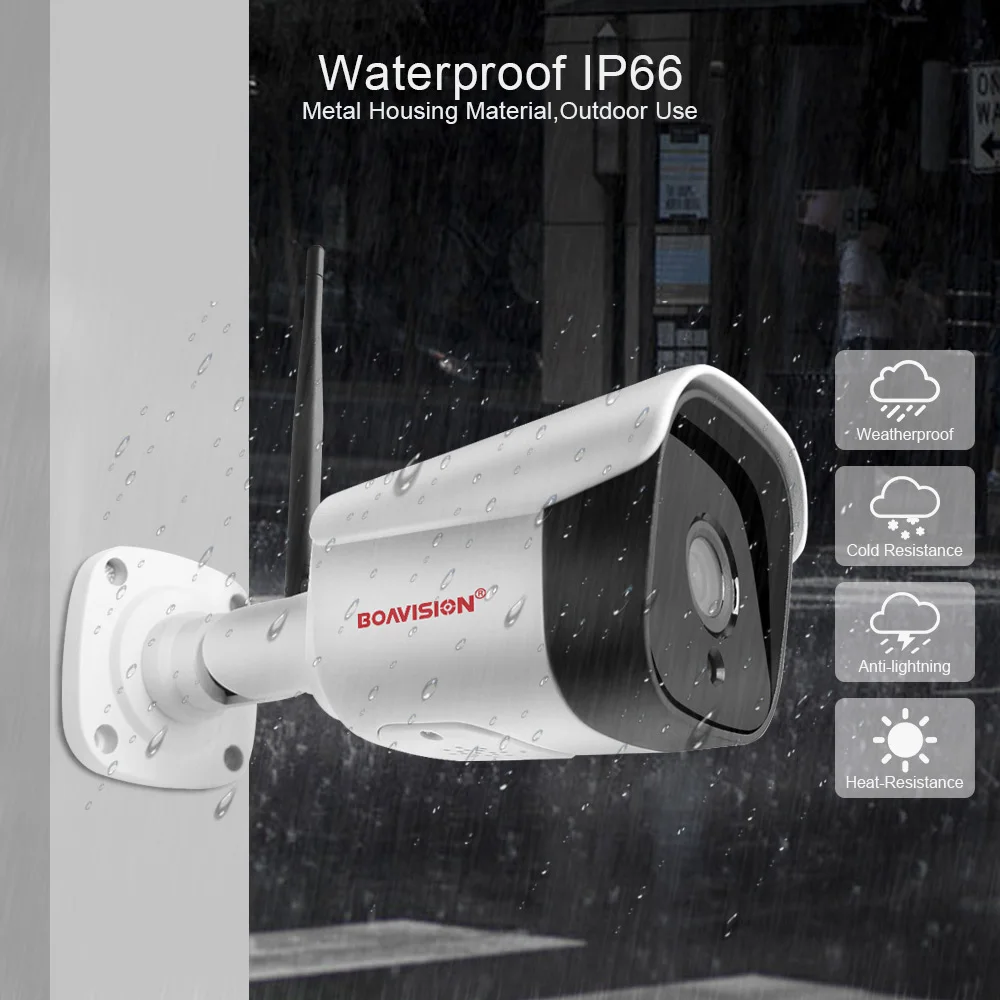 IP камера цилиндрическая Беспроводная с поддержкой Wi Fi 5 МП 1080P|Камеры