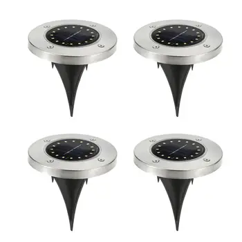 

16LED Solar Light Outdoor Garden Step Solar Lamp Waterproof Road Light Solar Path Light For Yard Deck Lawn Spotlight Buried Lamp