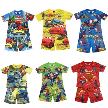 

Children's boy's T-shirt short sleeve children's girl printed T-shirt cotton children's popular hero spider Superman top T-shirt