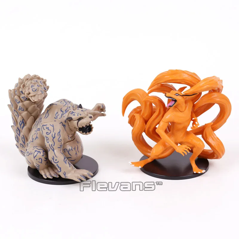 Наруто кьюби Kurama Shuukaku коллекционные модели игрушек из ПВХ 2 шт./компл. 11 см|Игровые