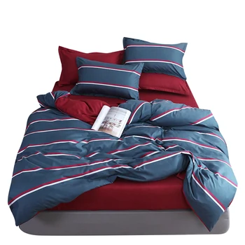 

Cartoon Printed Bedding Sets Home Bedding Set 3/4pcs High Quality Lovely Pattern With Star Flower Leaf Duvet Cover Pillowcase