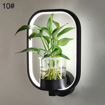 

Creative Modern LED Hydroponic Plant Glass Wall Light Living Room Restaurant Stair Aisle Lamp Study Bedroom Bedside Lamp