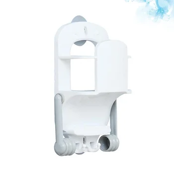 

Kitchen Multifunction Plastic Cling Film Holder Non Punch Towel Storage Rack Wall-mounted Tinfoil Organizer