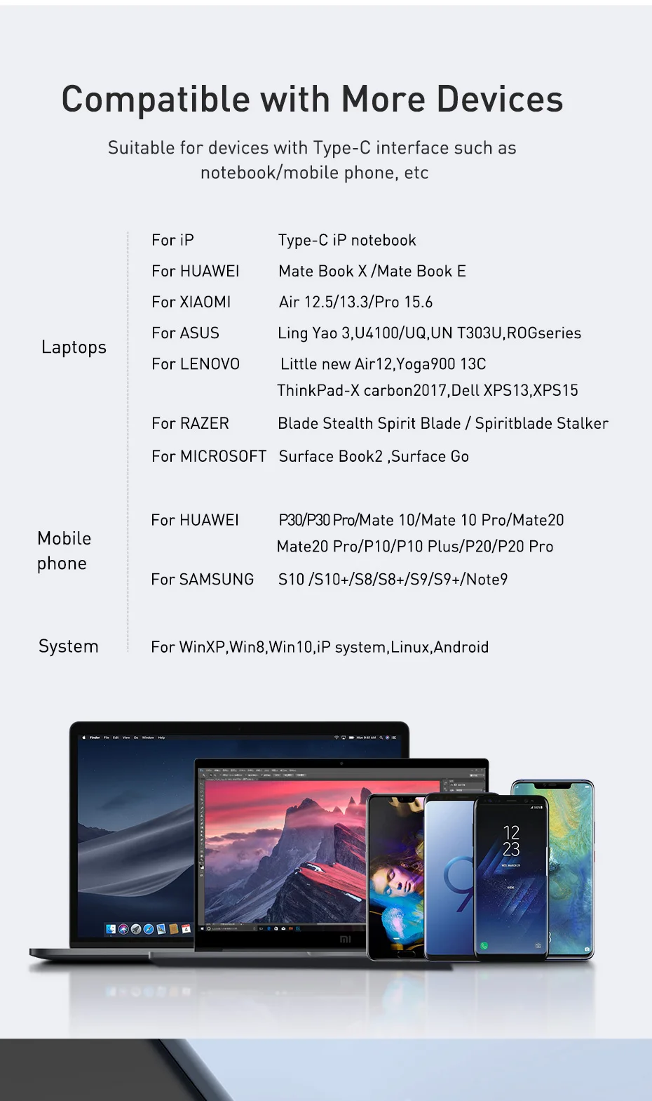 Baseus 2 в 1 кард-ридер USB 3,0 type C для SD Micro SD TF адаптер для ПК ноутбука OTG кардридер смарт-памяти Microsd кардридер