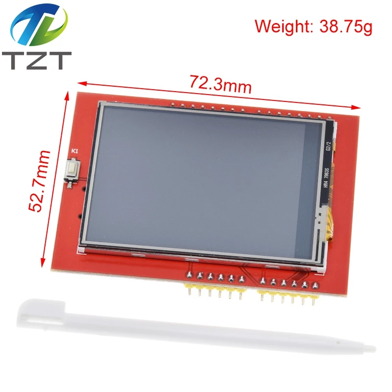 medias acumular audición TZT módulo LCD para Arduino UNO R3, pantalla TFT LCD de 2,4 pulgadas,  compatible con mega 2560, con bolígrafo táctil, UNO R3|screen for arduino|tft  lcd screenlcd screen - AliExpress