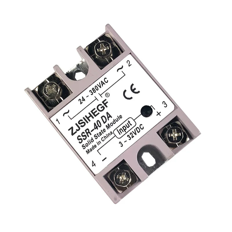 1 шт. SSR 40DA твердотельные реле 40A модуль 3 32 В постоянного тока Вход 24 380V AC конвертер