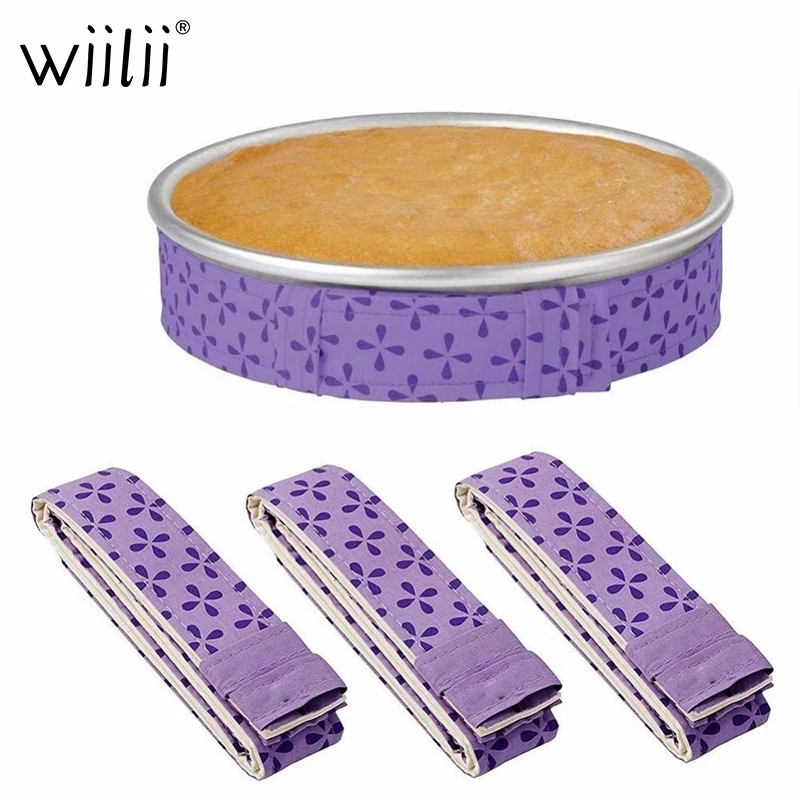 

WIILII Bake Even Strip Belt Cake Pan Dampen Strips Baking Aid Tools Cake Tray Protection Strap Ovenware Heating Kitchen Supplies
