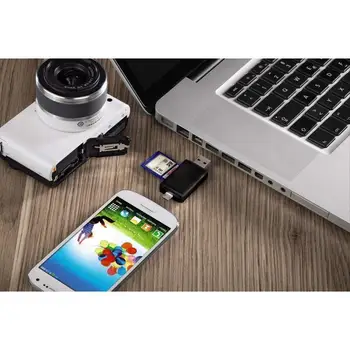 

OTG Card Reader Micro SD/SD Card/USB Mobile Phone Card 2.0 Card Speed Multi-function TF Reader High Reader T6O3