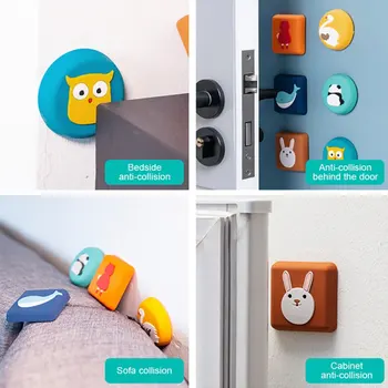 

Cute Cartoon Baby Safety Furniture Corner Guards Soft Child Baby Safety Silicone Table Desk Corner Protector Edge Cover