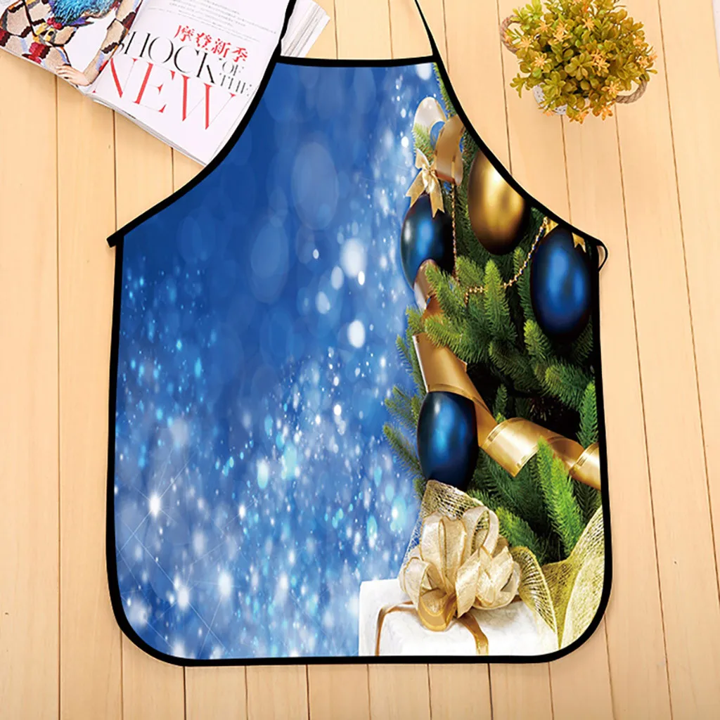 Рождественские украшения Водонепроницаемый Фартук Кухонный Фартук столовый праздничный Фартук Полиэстер
