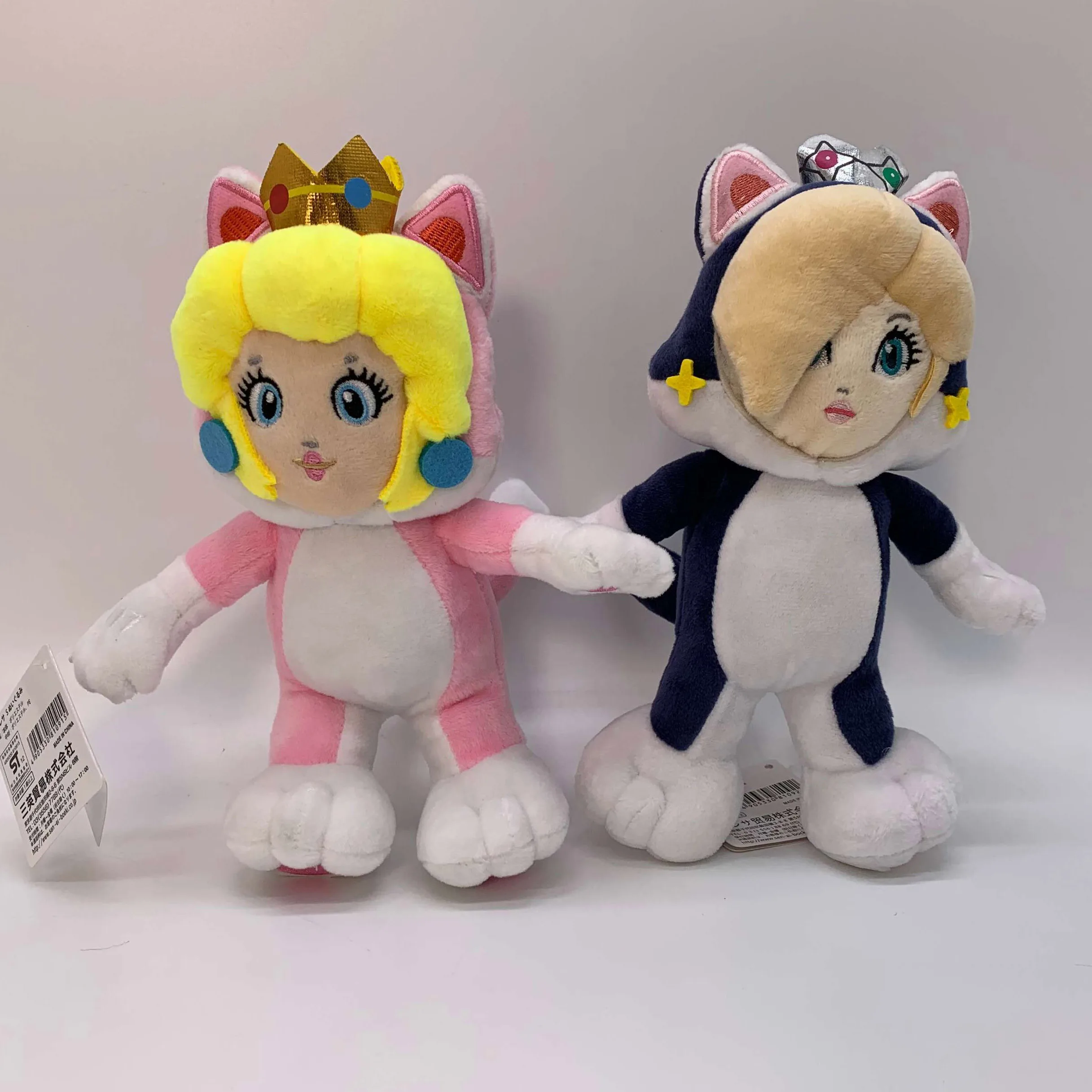 2X Super Mario Cat Princess Peach Rosalina Plush Doll Soft Toy Teddy