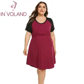 

Women Plus Size Night Dress Casual Solid Maternity Nursing Dress Breastfeeding Short Sleeve Nightdress Female Chemise Nightgown