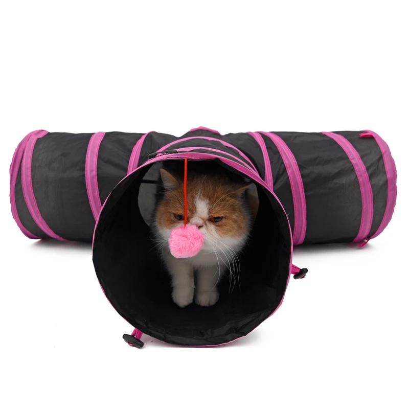 Игрушки для кошек котята складной туннель игровые трубки мячи котят кошачья
