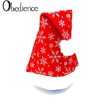 

Golden velvet flat-brimmed hat Christmas hat for adults and children