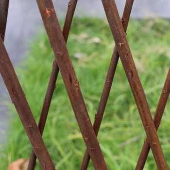 

40cm Wooden fence Wooden Garden Expanding Climbing Plants Fence Screen