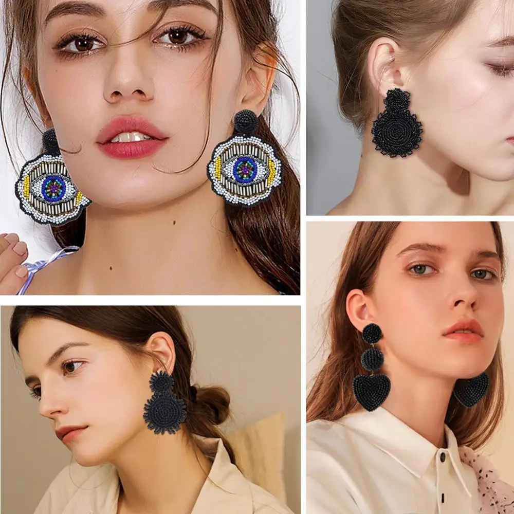 Buy JEWELZ Black Earrings with Beads For Girls & Women | Shoppers Stop