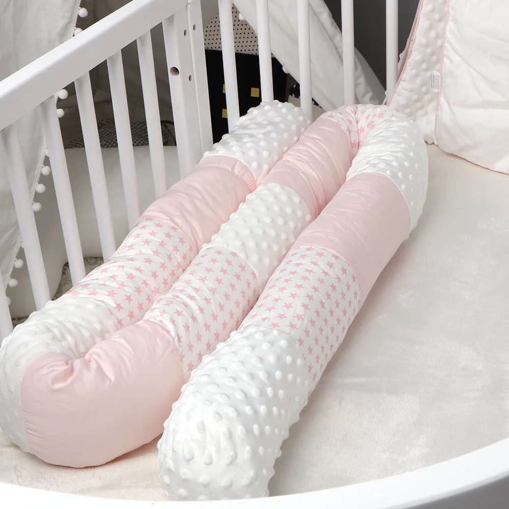 Newborn Bed Crib Bumper Long Pillow For Toddler Sleeping Cushion Cot Fence Protector Kids Room Decoration