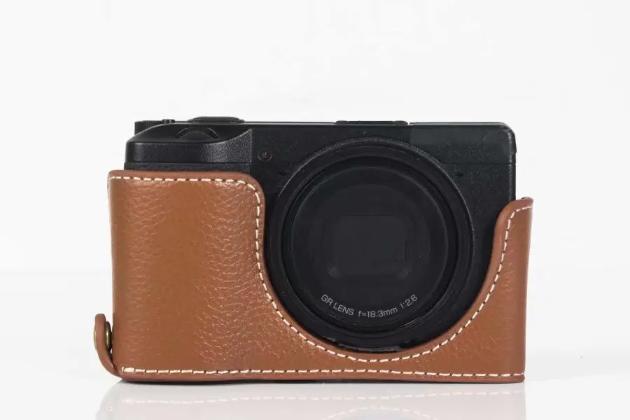Чехол для камеры из натуральной кожи, половина сумки, чехол для Ricoh GRIII GR3 GR III, открытый аккумулятор напрямую