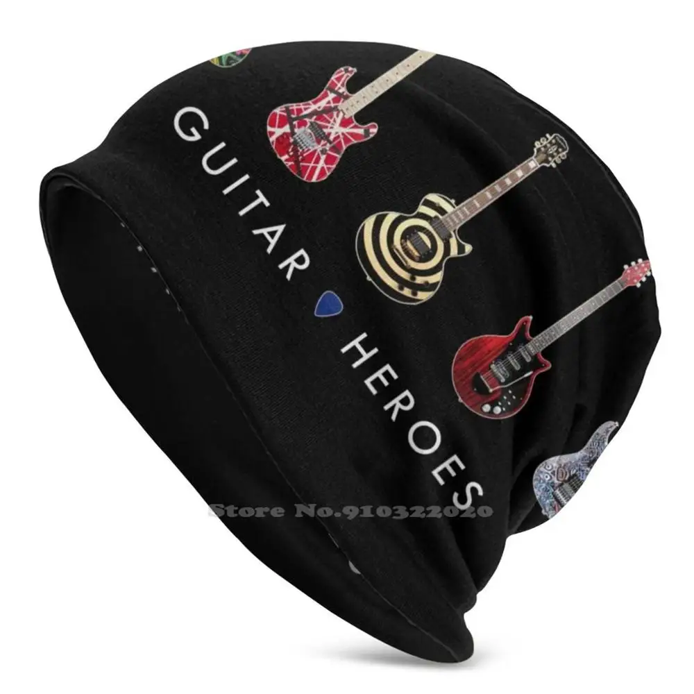 Eroi Della Chitarra! New Diy Print Berretti Cappelli Winter Hedging Cap Chitarra Chitarra Elettrica Chitarra Hero Music Metal Instrument