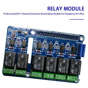 

4-Channel relay Shield Module extension board for Raspberry Pi A+/B+/2 B/3B