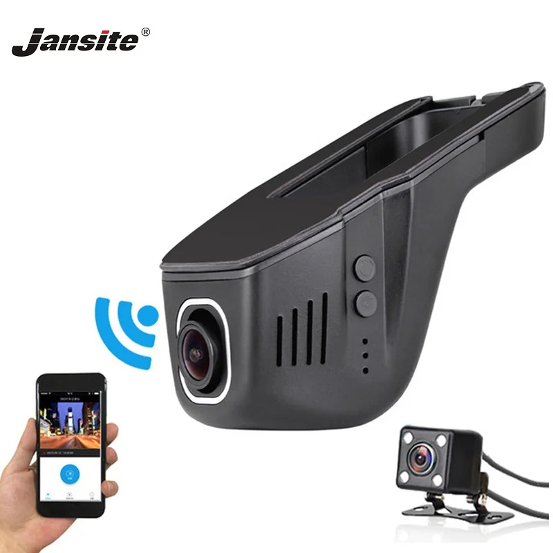 

Jansite Car Dvr Wifi Camera FHD 1080P Dash Cam Registrator Video Recorder Camcorder Dual Lens cameras App Control loop recording