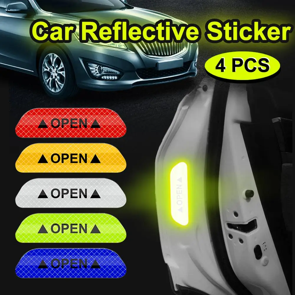 Car Door Stickers OPEN Sign Safety Reflective Strips For BMW E46 E52 E53 E60 E90 E91 E92 E93 F30 F20 F10 F15 F13 M3 M5 M6 X1 | Автомобили