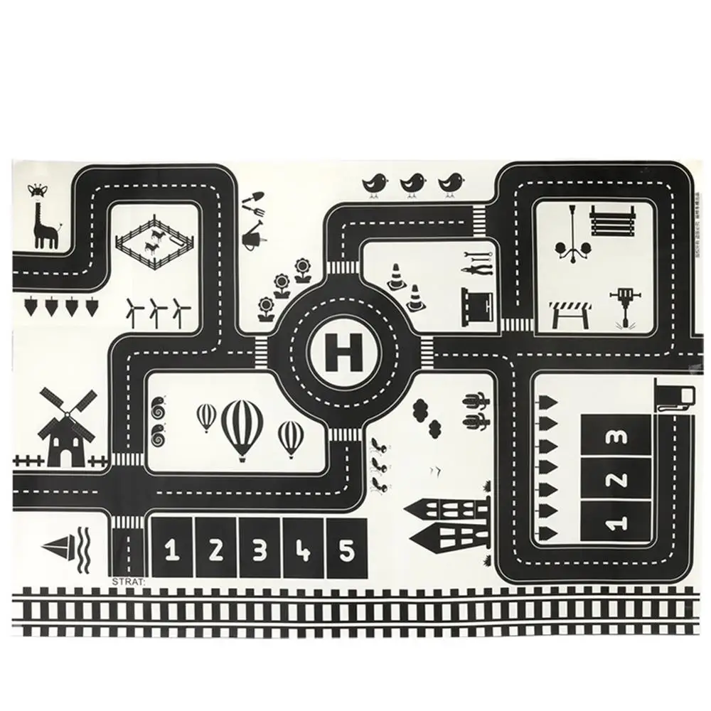 Play Mat Дорожный светильник, игрушка-головоломка 12,2 см, дорожные знаки с музикой и светильник, сигнальный светильник для автомобиля, Игрушки для раннего развития - Цвет: Play Mat