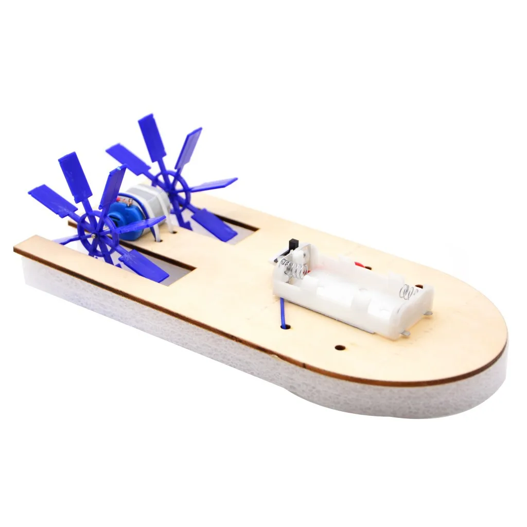

DIY Sculls Electric Ship Speedboat Primary Educational Science And Technology Small Production Ship Model Popularization of Scie